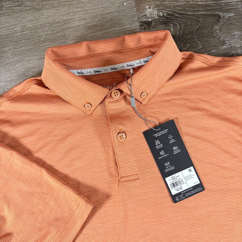 Walter Hagen Performance 11 Champ Stripe‎ DD Golf Polo Size Small New With Tags
